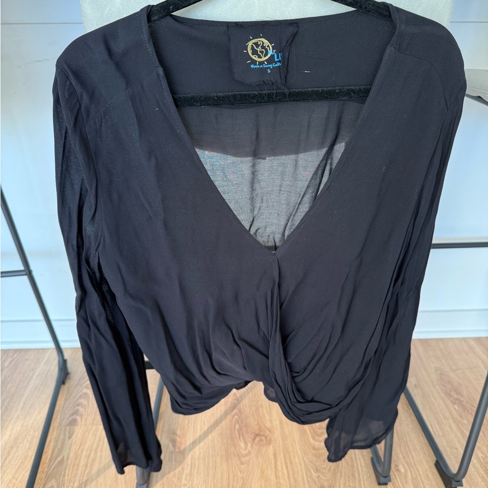 Planet blue silk vneck blouse, worn once